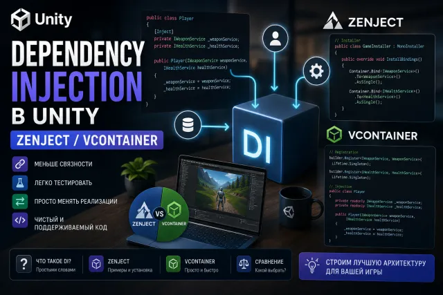 Dependency Injection в Unity (Zenject и VContainer)