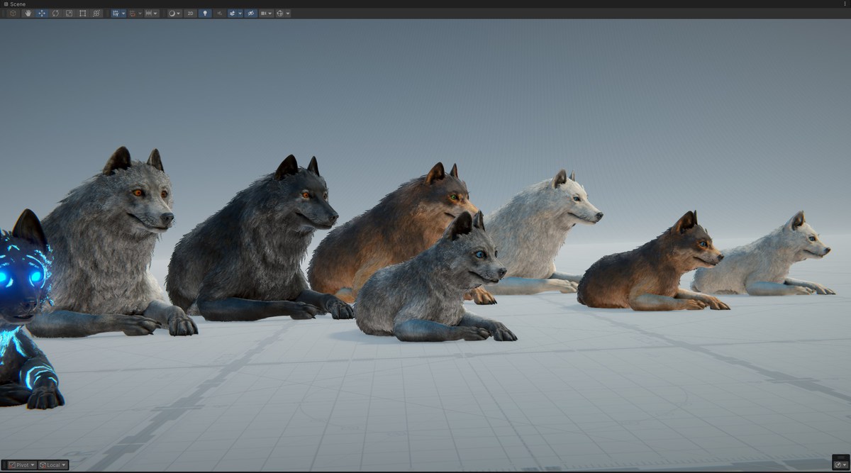Realistic Wolf