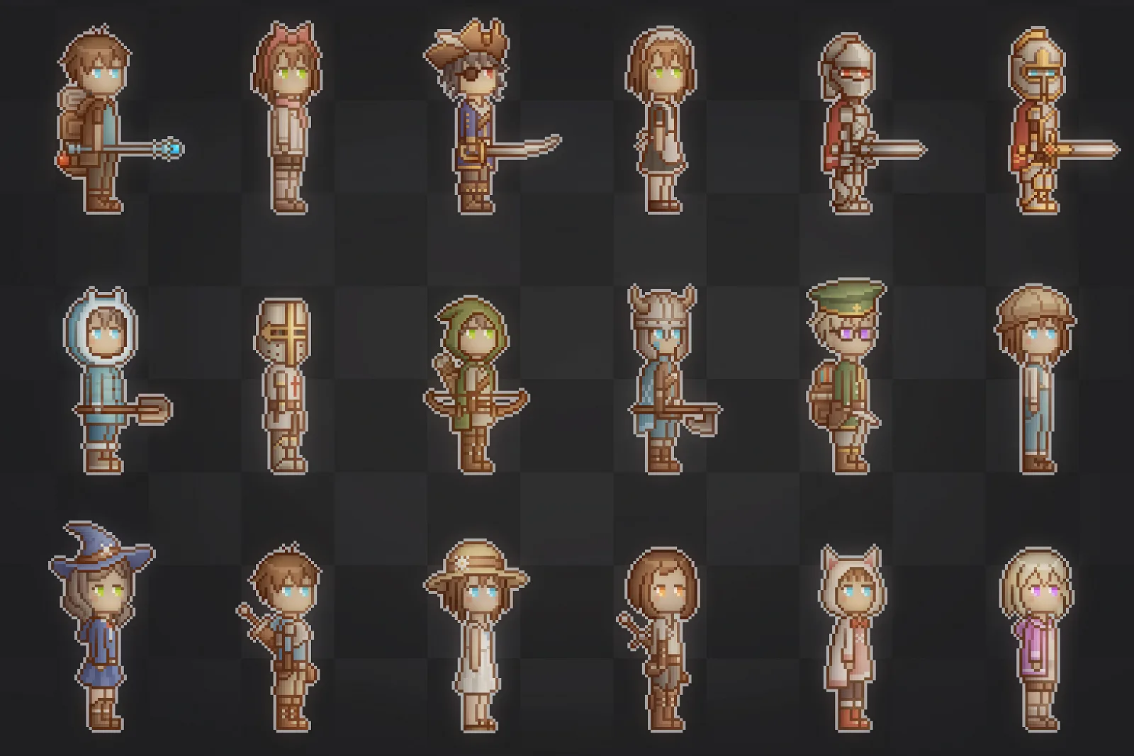 Customizable Pixel Character