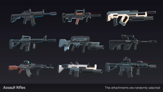 Firearms - Low Poly 3D Models Pack