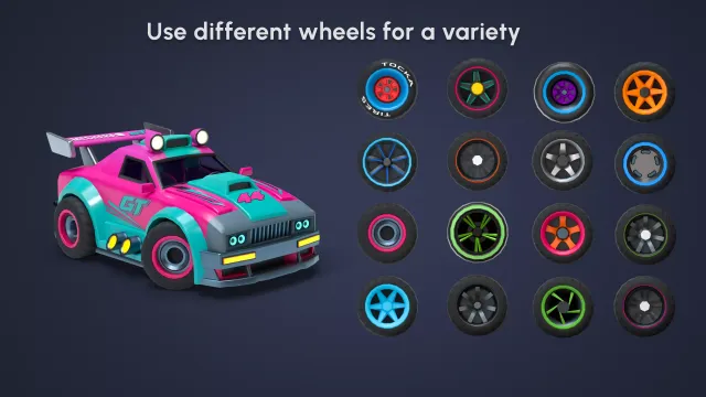 Modular Cyber Racing Cars - Low Poly 3D Models