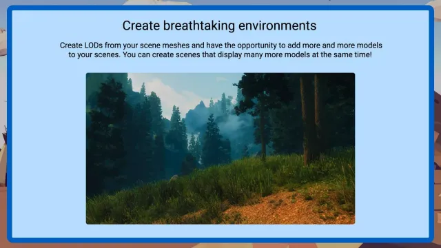 Ultimate LOD System MT - Automatic LOD Generator, Mesh Simplifier & More