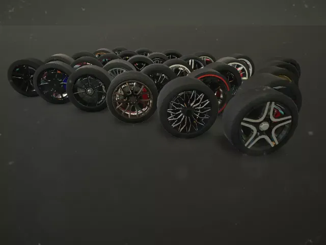 Car Wheel Tire With Disk Pack (30 Wheels)