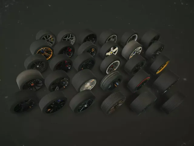 Car Wheel Tire With Disk Pack (30 Wheels)