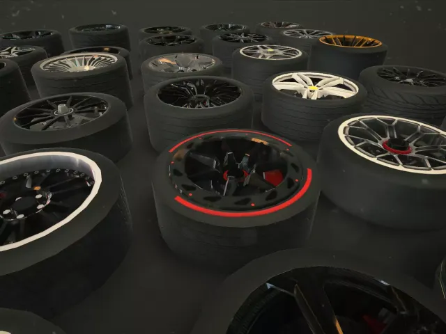 Car Wheel Tire With Disk Pack (30 Wheels)