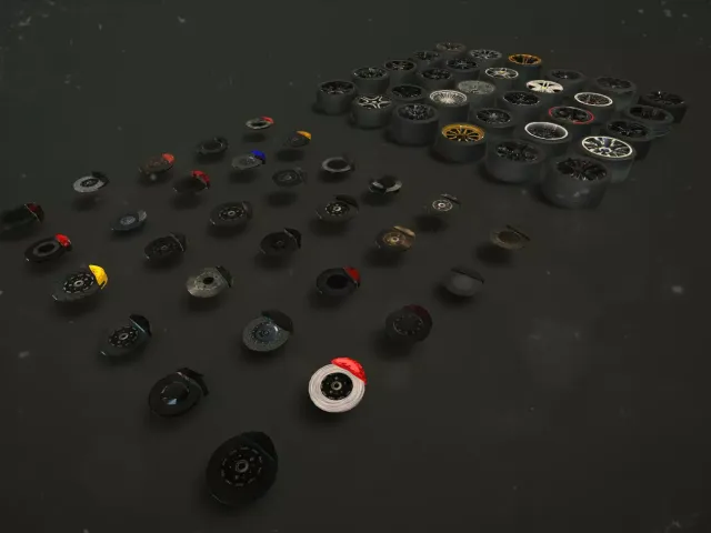 Car Wheel Tire With Disk Pack (30 Wheels)