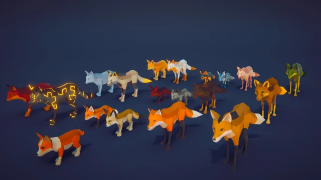 Poly Art: Fox