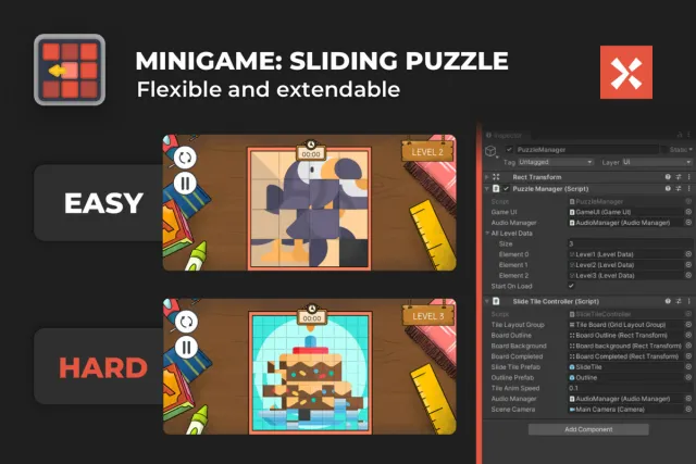 Sliding Puzzle Game Template