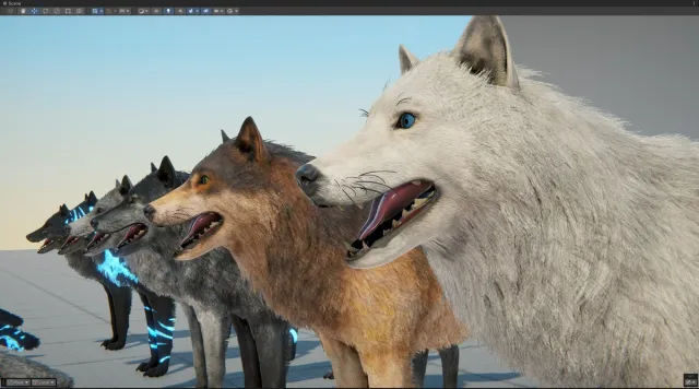 Realistic Wolf