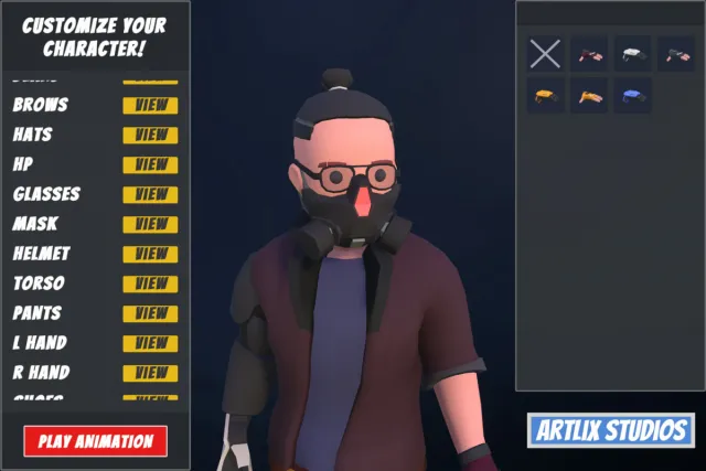 Customizable 3D Cyberpunk Characters Vol 2