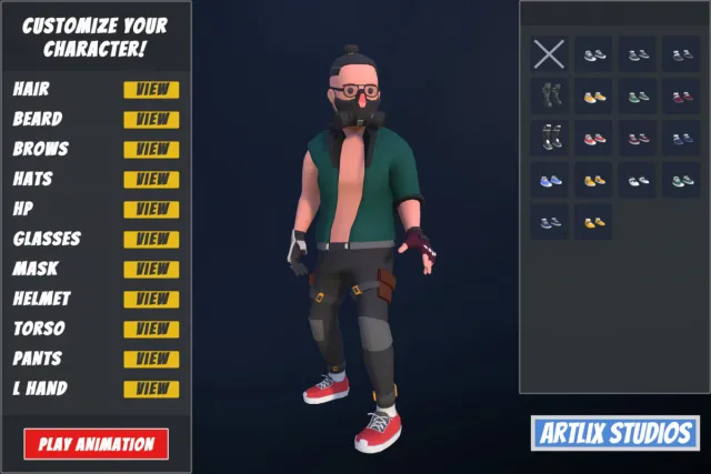 Customizable 3D Cyberpunk Characters Vol 2