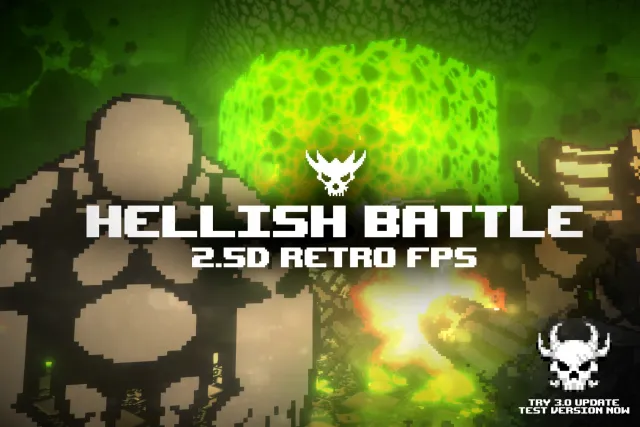 Hellish Battle - 2.5D Retro FPS