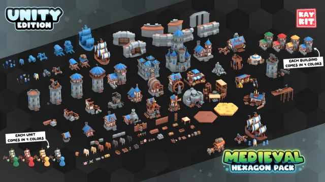 KayKit - Medieval Hexagon Pack