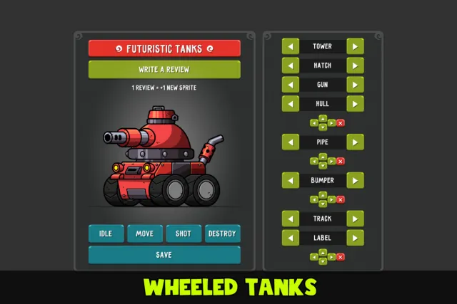 Futuristic Tanks Builder & Animation
