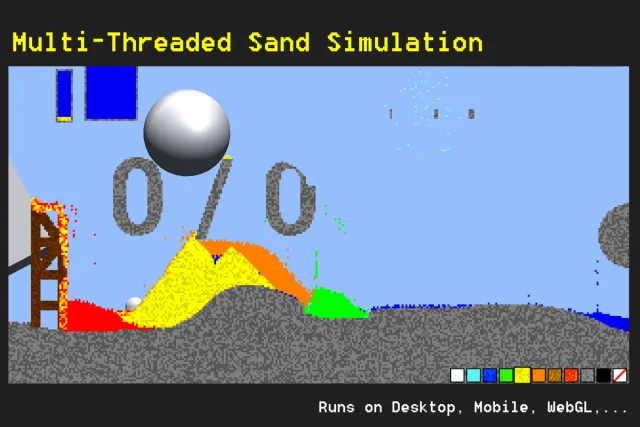 Falling Sand Game Template - Pixel Simulation