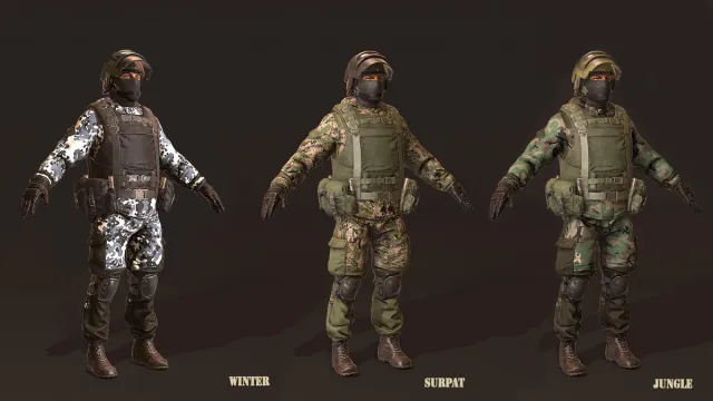 Russian Soldier Camo Pack