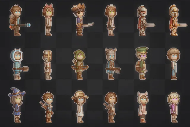 Customizable Pixel Character
