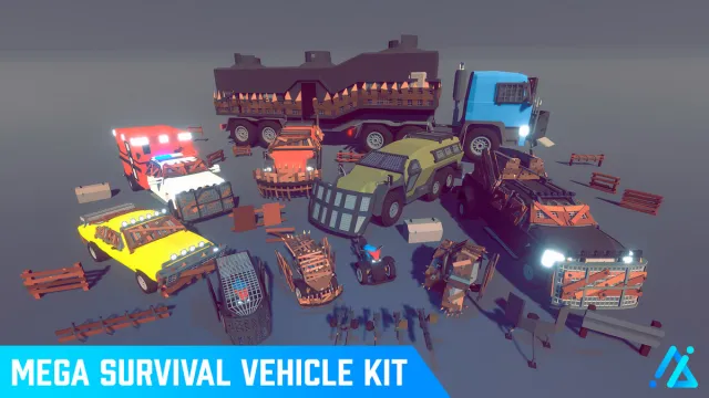 POLY - Survival Vehicles Kit (SRP, URP, HDRP)