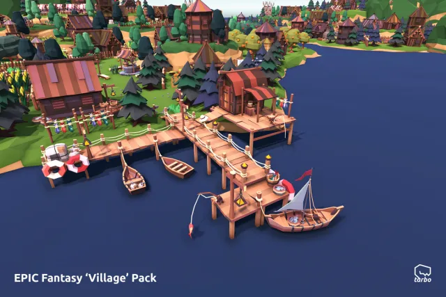 EPIC Fantasy Village - Low Poly 3D Art