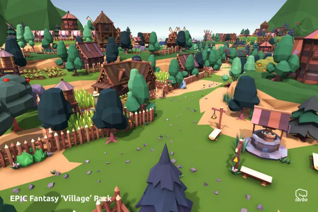 EPIC Fantasy Village - Low Poly 3D Art