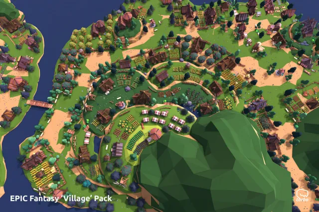 EPIC Fantasy Village - Low Poly 3D Art