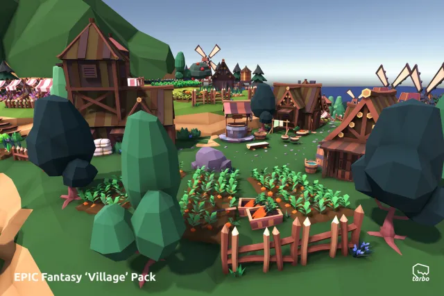 EPIC Fantasy Village - Low Poly 3D Art