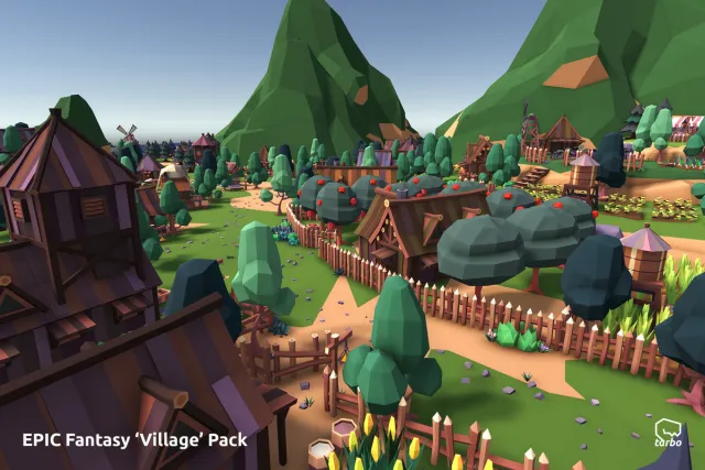 EPIC Fantasy Village - Low Poly 3D Art