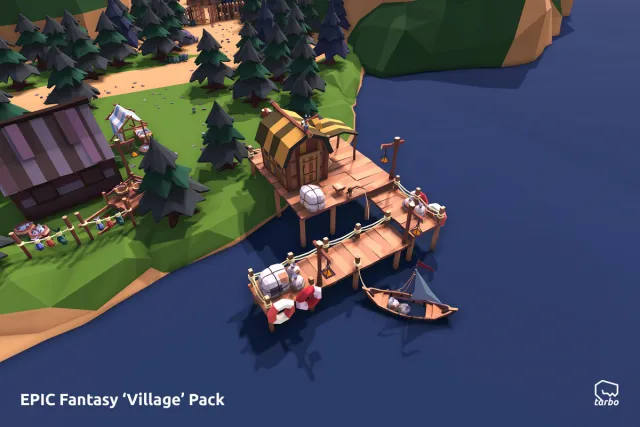EPIC Fantasy Village - Low Poly 3D Art