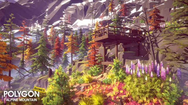 POLYGON - Alpine Mountain - Nature Biomes - 3D Environment Art by Synty