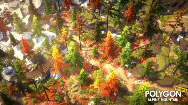 POLYGON - Alpine Mountain - Nature Biomes - 3D Environment Art by Synty