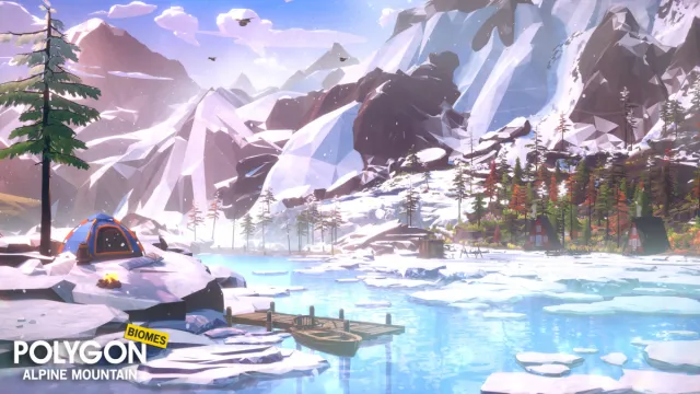 POLYGON - Alpine Mountain - Nature Biomes - 3D Environment Art by Synty
