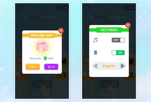 Casual Puzzle Game UI Pack