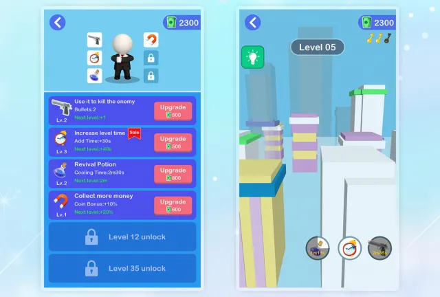 Casual Puzzle Game UI Pack