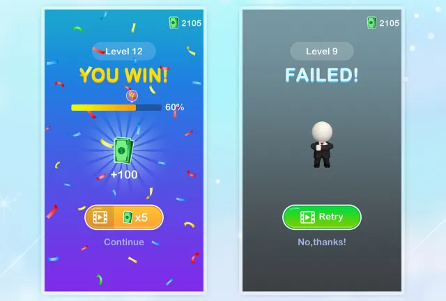 Casual Puzzle Game UI Pack