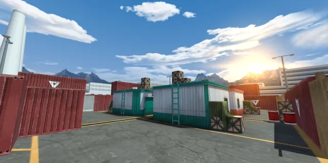 Mobile FPS Game Environment & Assets, ice world map