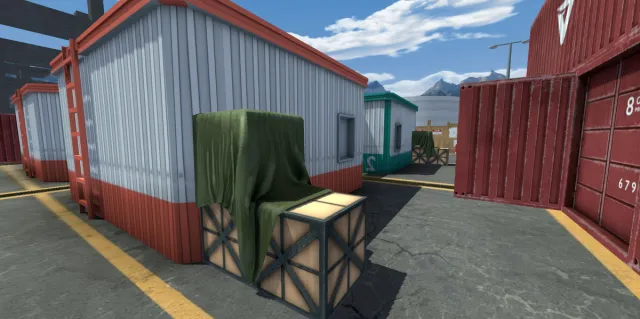 Mobile FPS Game Environment & Assets, ice world map
